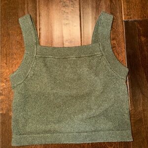 Madewell Sage Green Knit Tank Top